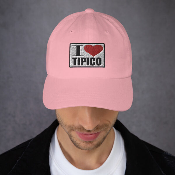 Gorra I Love Tipico rosada, I Love Tipico Dad hat Pink