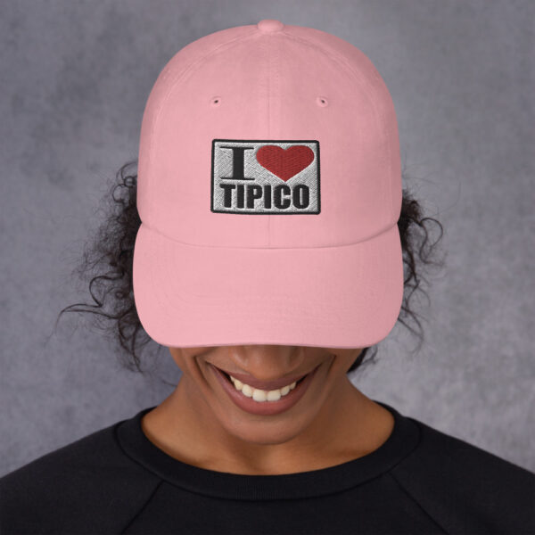Gorra I Love Tipico rosada, I Love Tipico Dad hat Pink