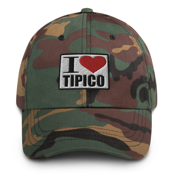 Gorra I Love Tipico color militar I Love Tipico Hat Green Camo