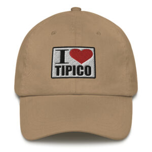 Gorra I Love Tipico Caqui, I Love Tipico Dad hat Khaki